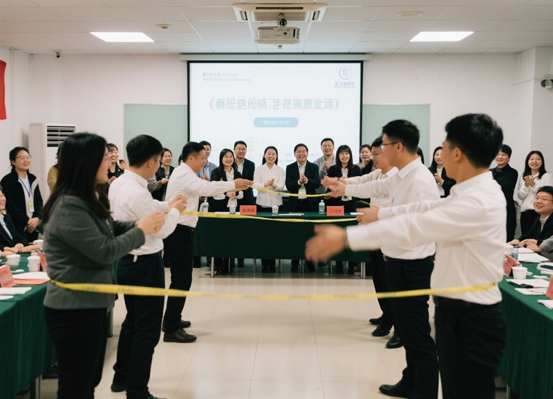 公司集體早會(huì)玩游戲.jpg